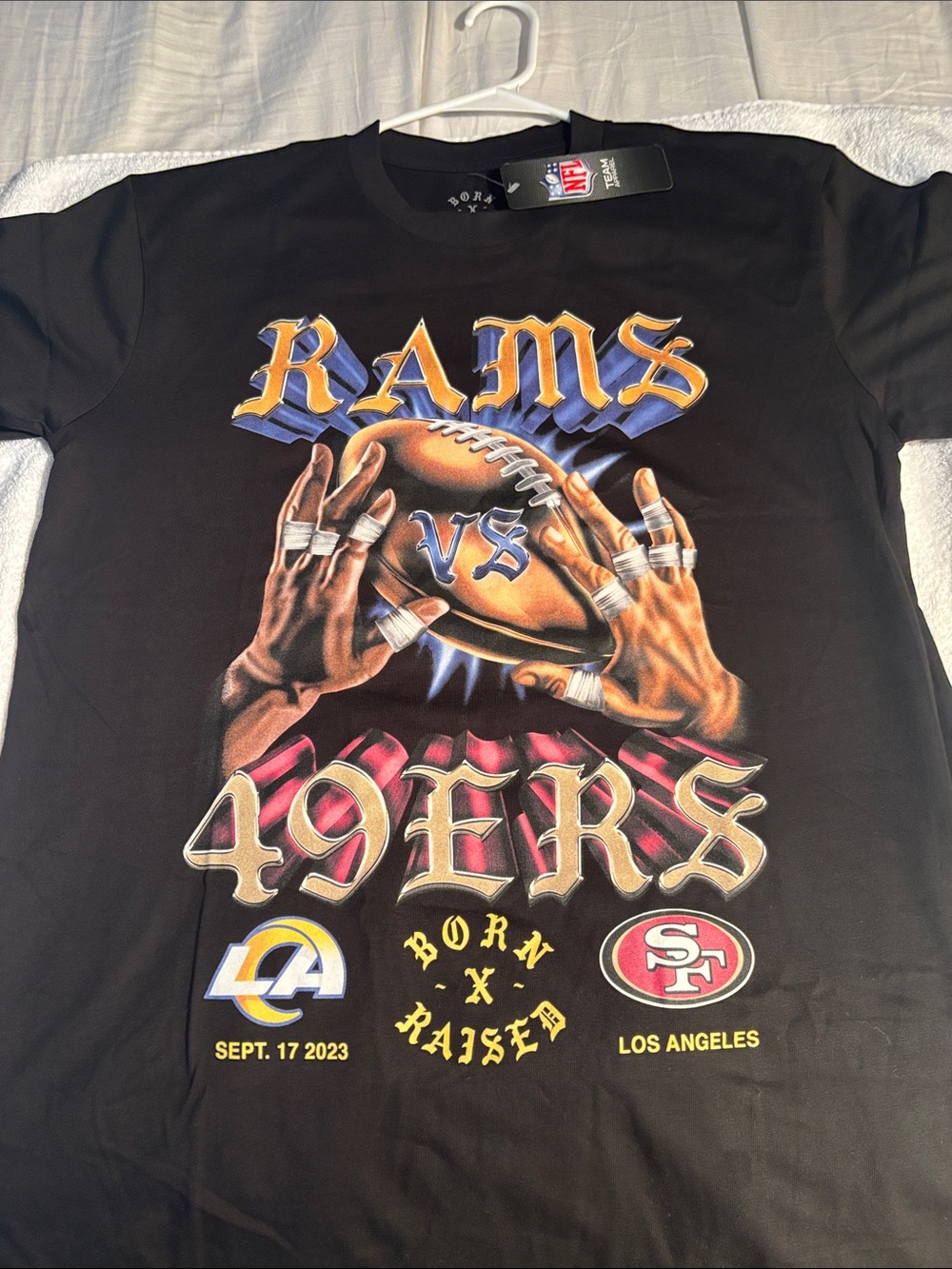 NFL Collaboration - Rams vs 49ers Black Graphic Tee